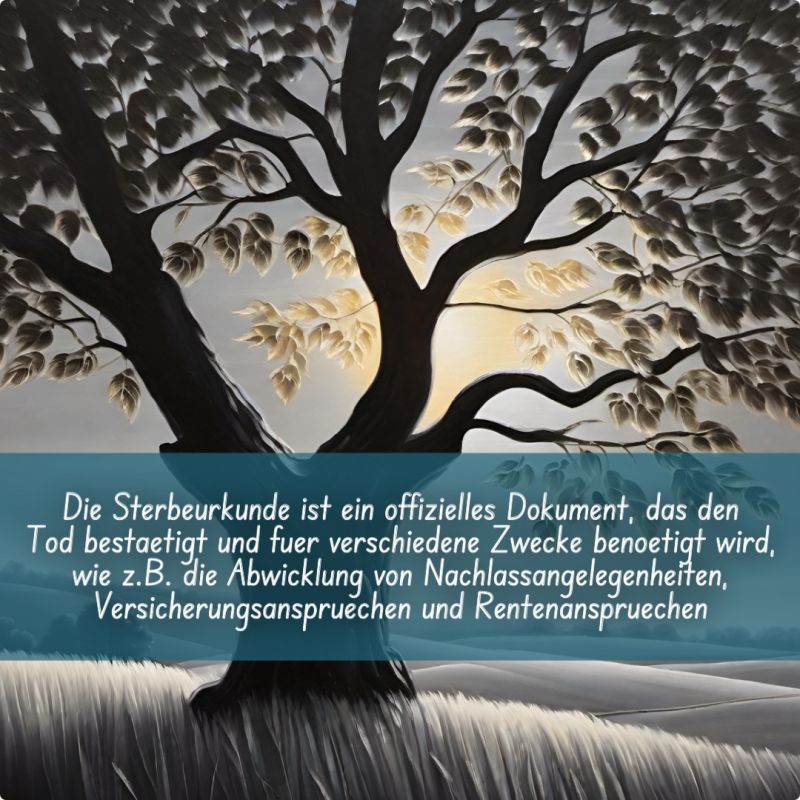 Beantragung der Sterbeurkunde nach Todesfall: Schlagwort Abschied